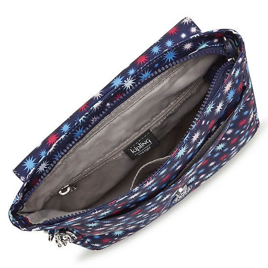 Kipling Dannie Printed Small Ryggsekk Blå | NO 1668ZU